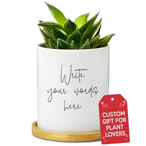 Personalized Flower Pot - Customized Planter - Message Gift for Plant Lover - Present for Mom Grandma - Garden Decor for Women